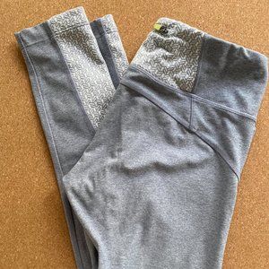 Women Light Grey Leggings Workout Pants MEDIUM